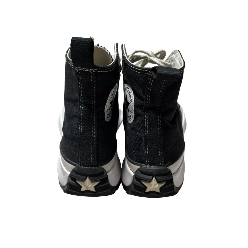 Converse Run Star Hike Black High‎ Top Platform Canvas Sneakers M6.5 W8